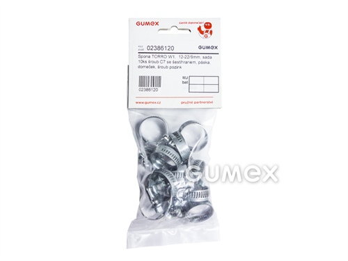 SCHLAUCHSCHELLEN-SET TORRO W1, BANDBREITE 9 MM